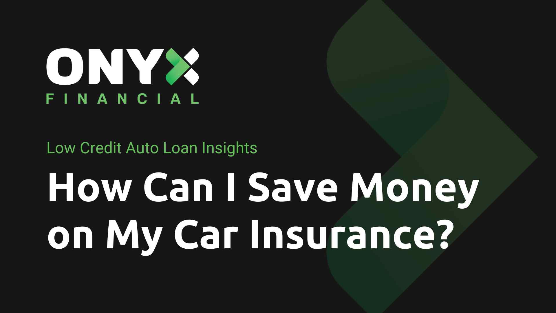 how-can-i-save-money-on-my-car-insurance