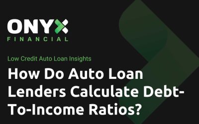 How Do Auto Loan Lenders Calculate Debt To Income Ratios?