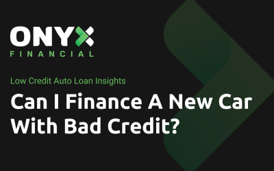 Can I Finance A New Car with Bad Credit?